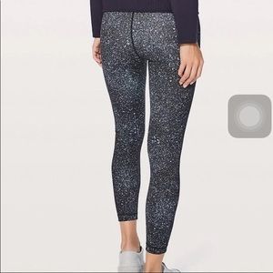 ✨Lululemon wunder under splatter leggings 7/8✨